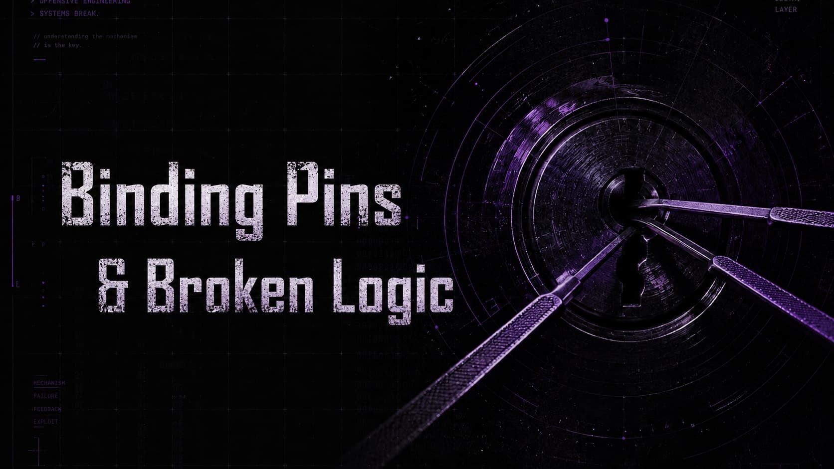 Binding Pins & Broken Logic